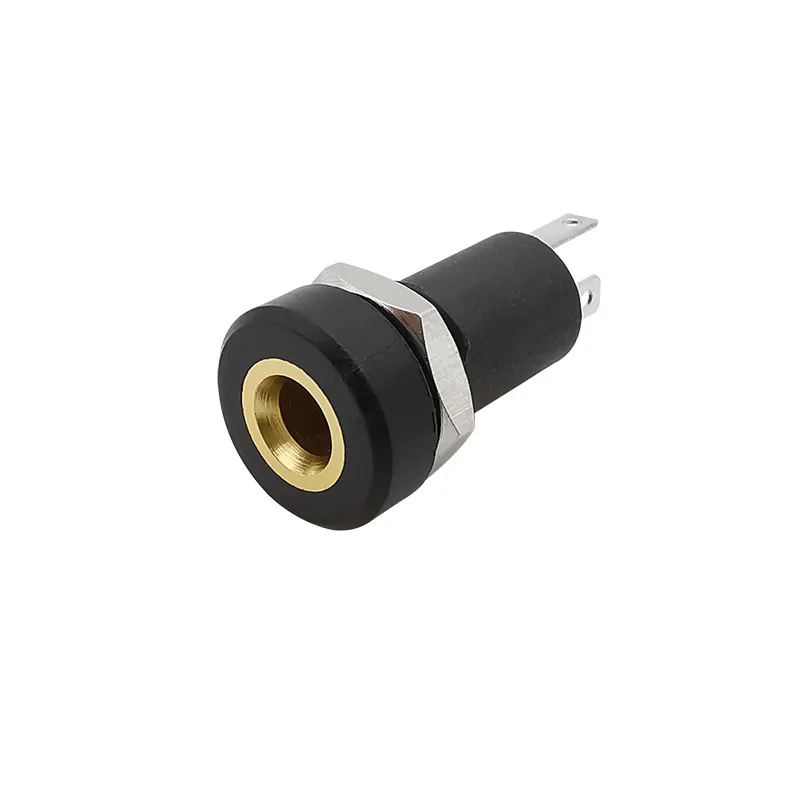 Enchufe de Audio estéreo de 3 polos, montaje en Panel de soldadura con conector de tuerca, PJ-392A hembra para auriculares, PJ392A, 3,5mm, 1/2/5 Uds. - imagen 4