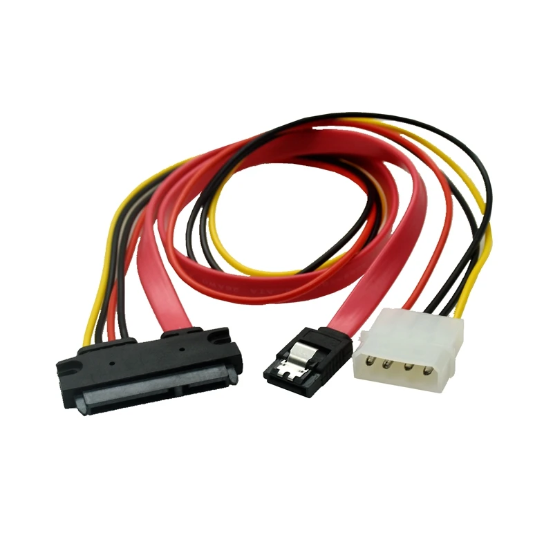 El más nuevo Cable SATA Combo de 30cm de alimentación de 15 pines y Cable de datos de 7 pines Cable Molex a Serial ATA de 4 pines Cable adaptador de corriente Molex a Sata - imagen 4