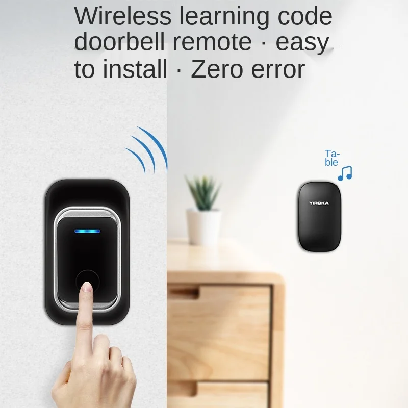 Timbre inalámbrico para niños discapacitados, cascabeles de llamada para personas mayores, sin perforaciones, impermeable, para exteriores, 1 unidad - imagen 3