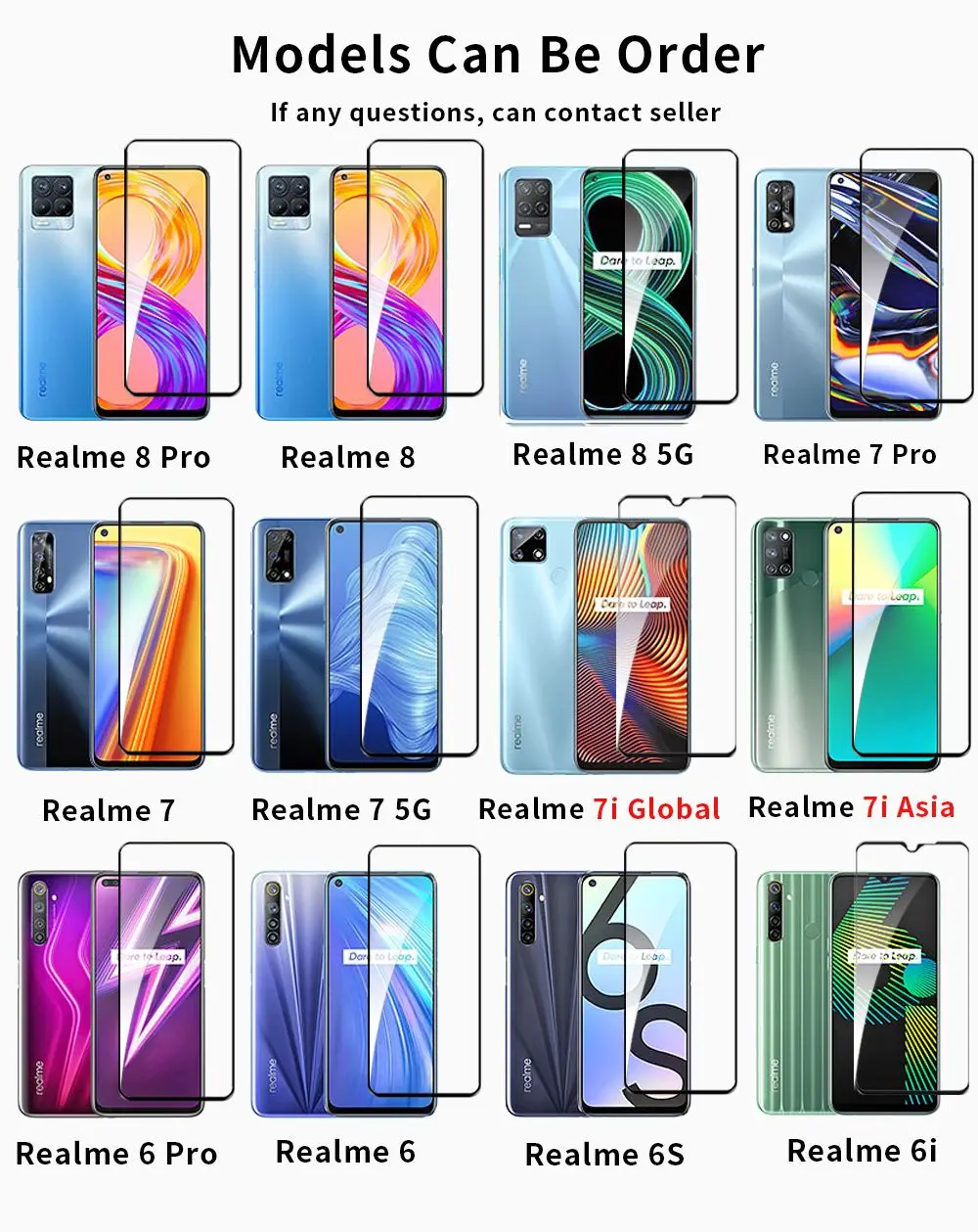 Vidrio Protector para Realme 7 6 Pro, película de vidrio templado OLEOFÓBICO para realme 6 6S 6i 7i 7 8 5G - imagen 4