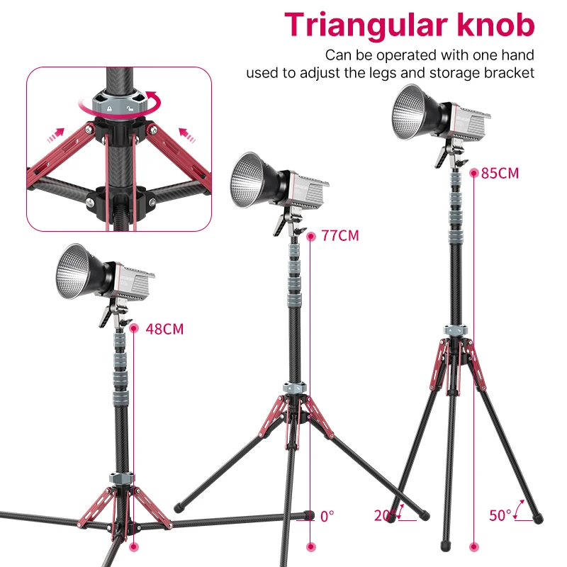 Trípode Fibra de Carbono Ulanzi MT-49 – Monopié de Viaje Desmontable