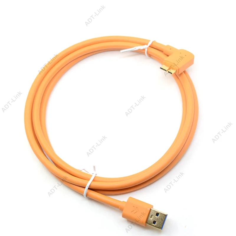 Cable Micro-B en ángulo recto USB 3,0 de alta velocidad a 90 grados para cámara USB de disco duro móvil 3m/5m/10m - Cabina de transferencia de datos duradera - imagen 5