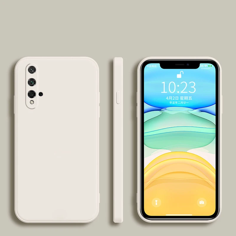 Funda de teléfono de silicona con marco cuadrado para Huawei Honor 20, 10, 30, 30S Pro Lite, suave funda protectora completa - imagen 2