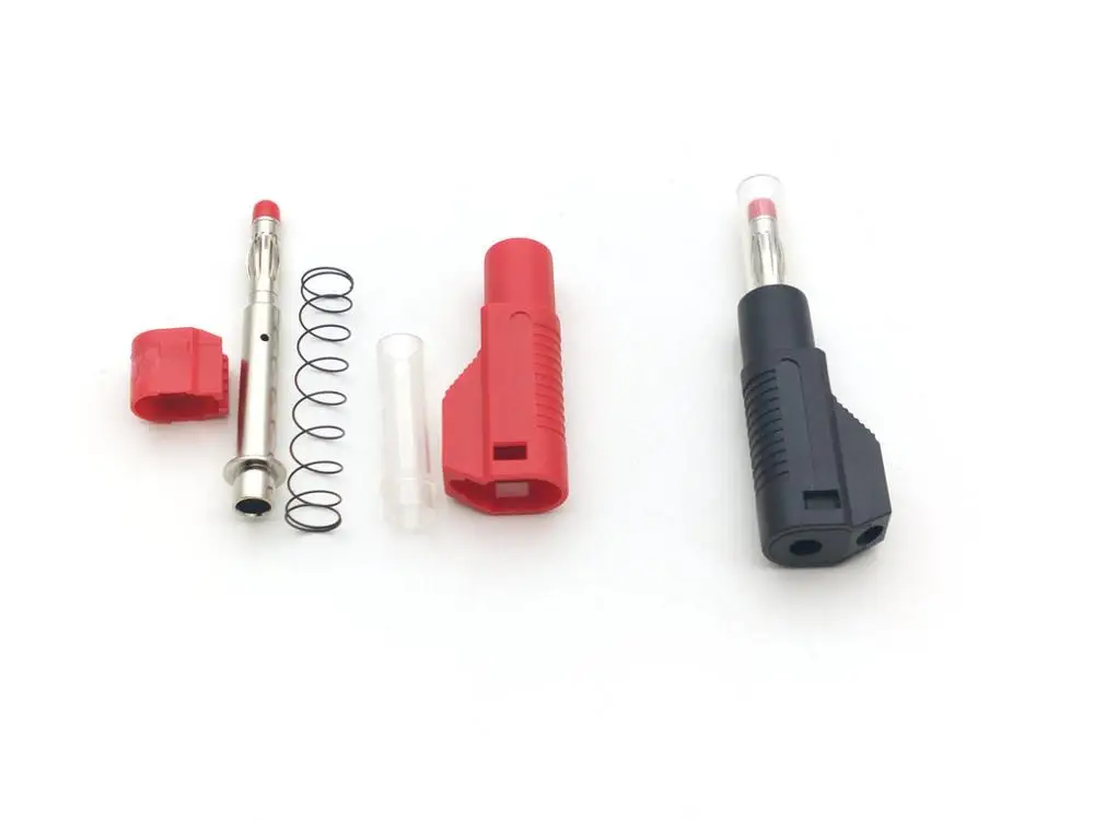 20 piezas nuevo conector de soldadura de cable apilable de tubo retráctil con conector Banana de 4mm - imagen 4