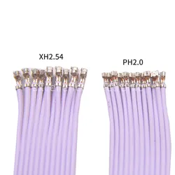 Cable plano PH2.0 XH 2,54mm 12P rojo y blanco – terminal doble cabezal