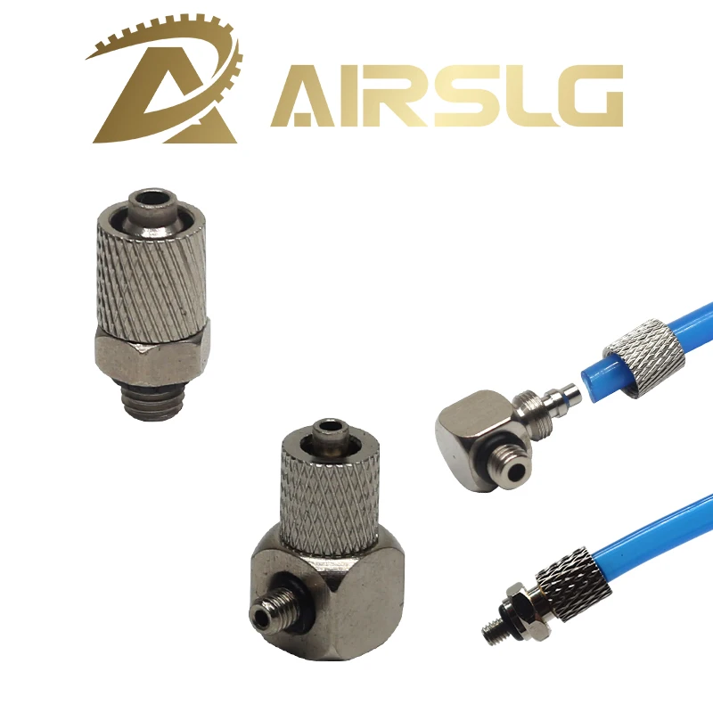 Accesorios en miniatura M-3H-4 M-4HL-4 rosca macho M3 M4 M5 M6 tubo 4 6mm tubo neumático manguera de aire montaje rápido Mini conector - imagen 2