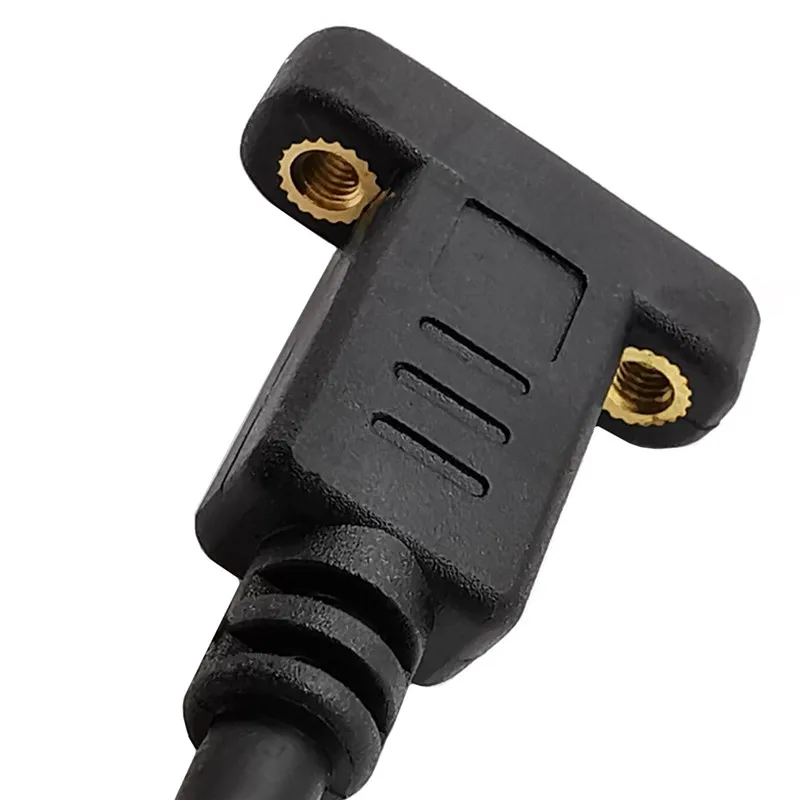 Cable de datos de extensión USB C tipo C hembra a hembra con orificio para tornillo de montaje en panel 0,3 m 0,6 m 1,0 m 1,8 m - imagen 4