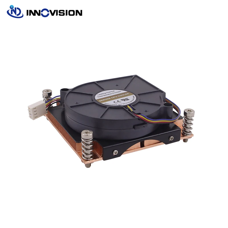 Disipador de calor de servidor 1U para LGA2011, enfriador de CPU LGA 2011 2066 con ventilador de 8015MM, TDP de hasta 120W, paso de montaje de 80MM, forma cuadrada, nuevo