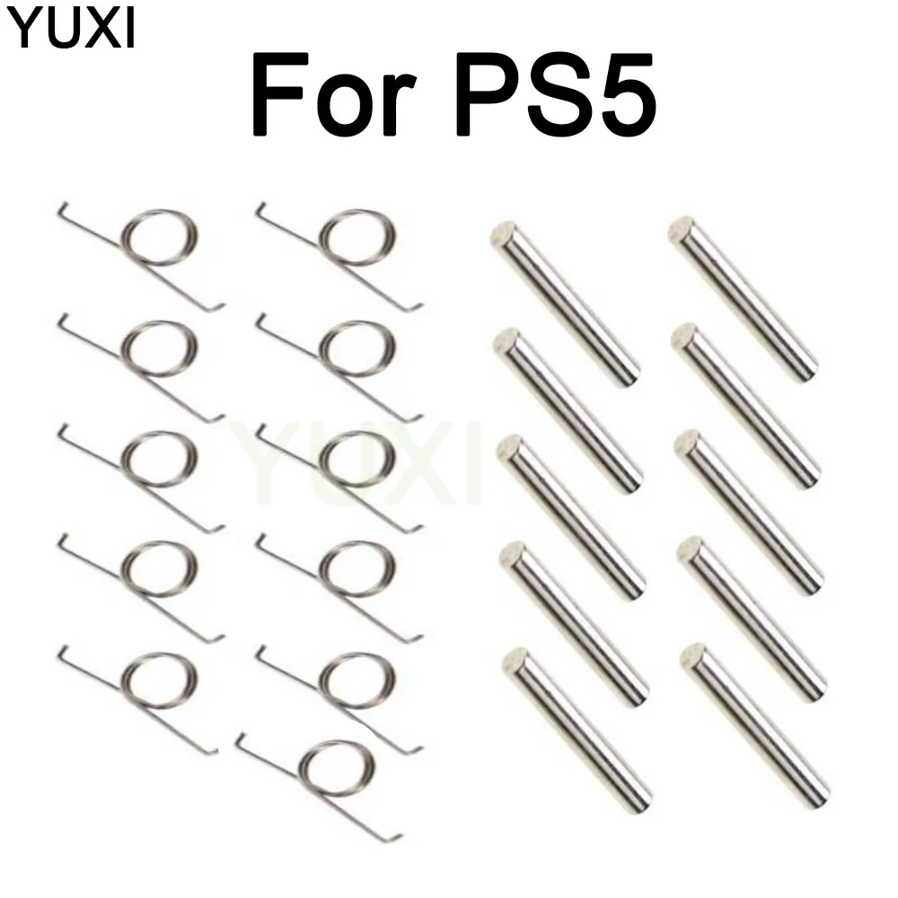 YUXI-Botones de gatillo para PS5, piezas de repuesto de Metal para mando de PS5, L2, R2, 10 unidades