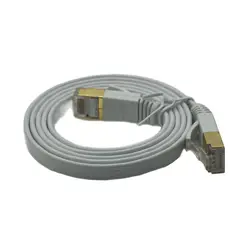 Cable Ethernet Cat7 RJ45 plano 10Gbps STP