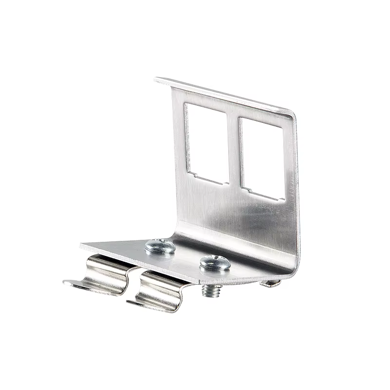 Linkwylan Adaptador Riel DIN 35mm – 2 Puertos Keystone Metálico - imagen 2