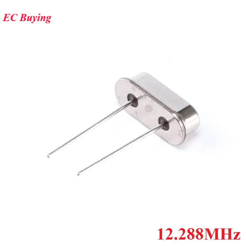 10 unids/lote 12,288 MHz 12,288 MHz 12,288 M Hz Mini resonador pasivo HC-49S oscilador de cristal de cuarzo - imagen 3
