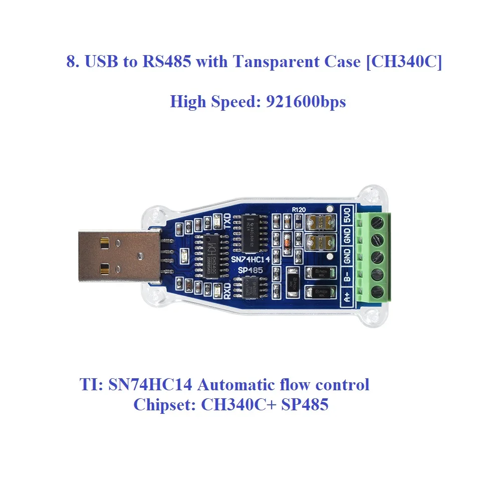 Adaptador USB RS485 RS422 – Chip FT232 - imagen 4