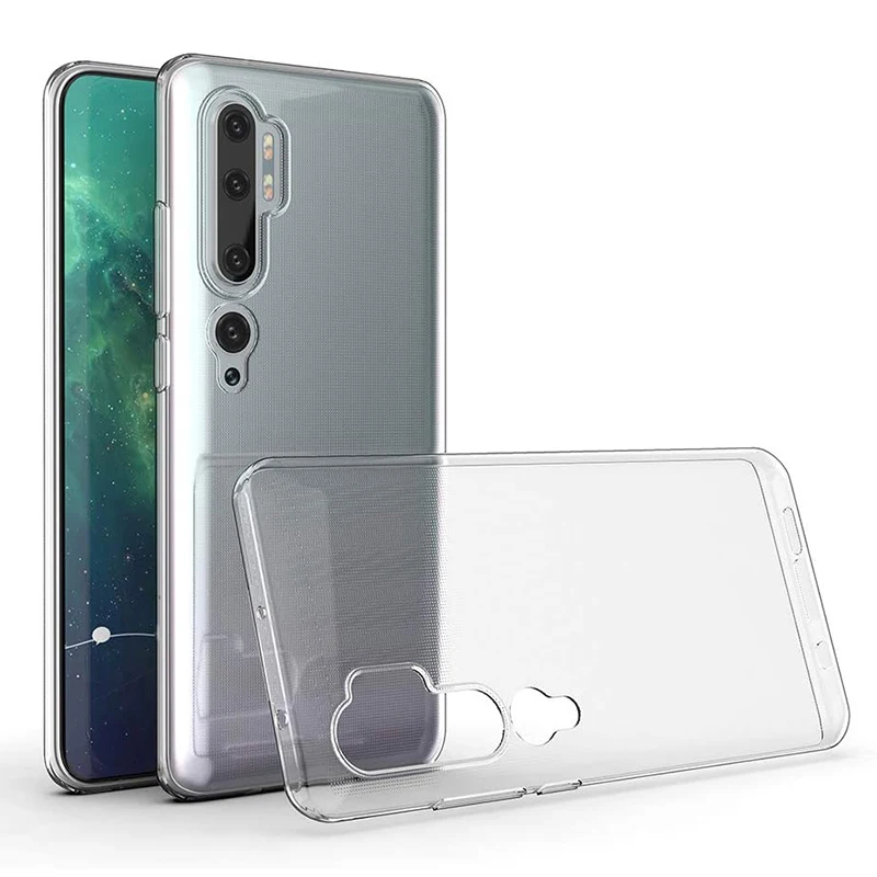Funda trasera transparente de lujo para Xiaomi Mi 10/10Pro/Note10 Pro Mi10 Note 10 Mi10Pro Note10Pro 5G TPU funda de teléfono ultrafina - imagen 3