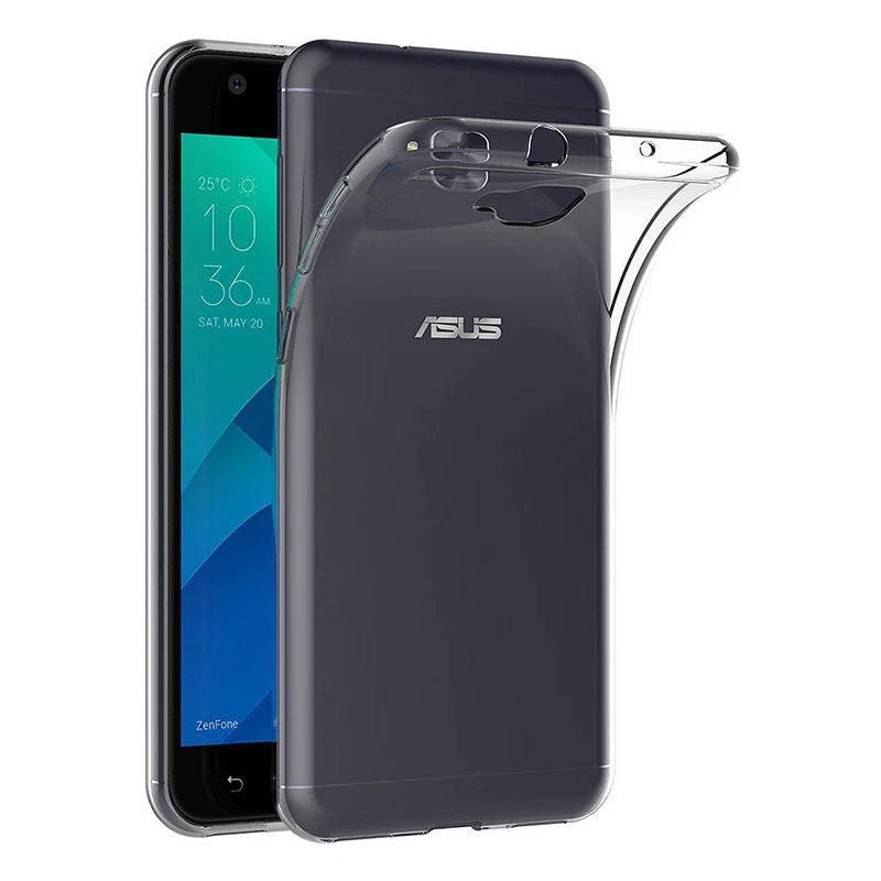 Fundas originales de silicona suave transparente de TPU para ASUS ZenFone 4 Selfie 5,5 "funda trasera para teléfono ZenFone Live Plus Coque Bags - imagen 2