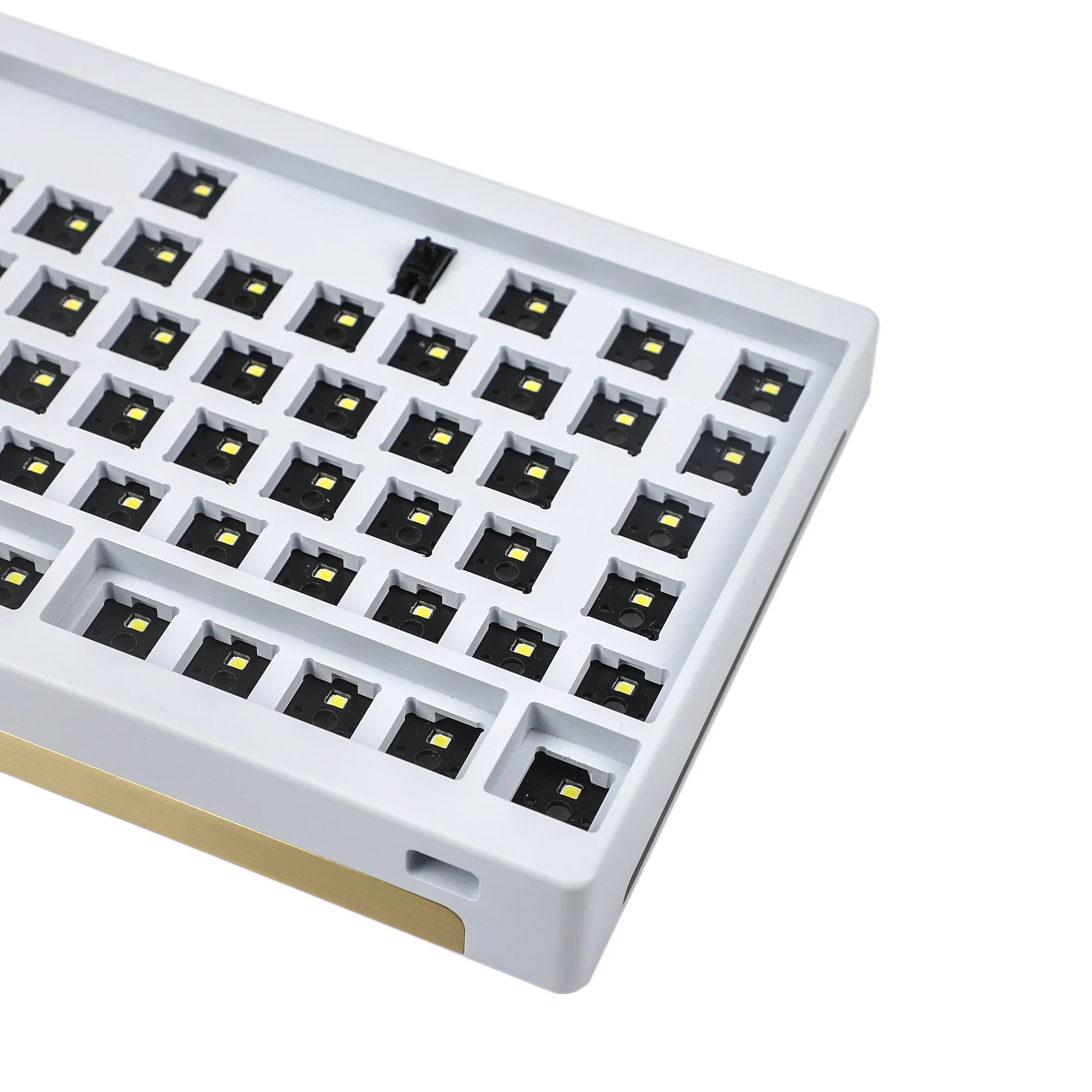 ID80 V2 ISO RGB caja de aluminio anodizado capa en polvo Plat intercambiable en caliente PCB tipo C PCB QMK a través de MX Kit de teclado mecánico - imagen 4