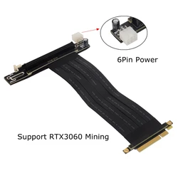 Cable Extensor PCIe X8 a X16 para Minería ETH – Adaptador Riser X99