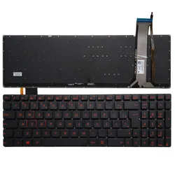 ASUS N751 Teclado Retroiluminado Multilingüe Europeo