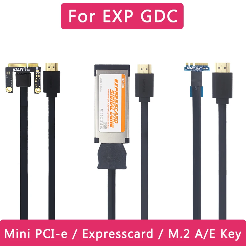 Mini PCI-E / Expresscard / NGFF M.2 A/E Cable adaptador de llave Cable convertidor para EXP GDC Dock a portátil GPU Dock Cable de datos