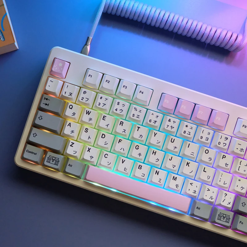 Teclas temáticas GMK Fuji, teclas de sublimación de tinte PBT, teclas de perfil de cereza para Teclado mecánico con cambio de 1,75u 2u, 1 Juego - imagen 4