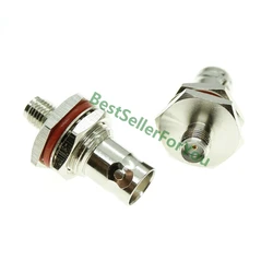 Adaptador Panel BNC a SMA Hembra - Junta Tórica
