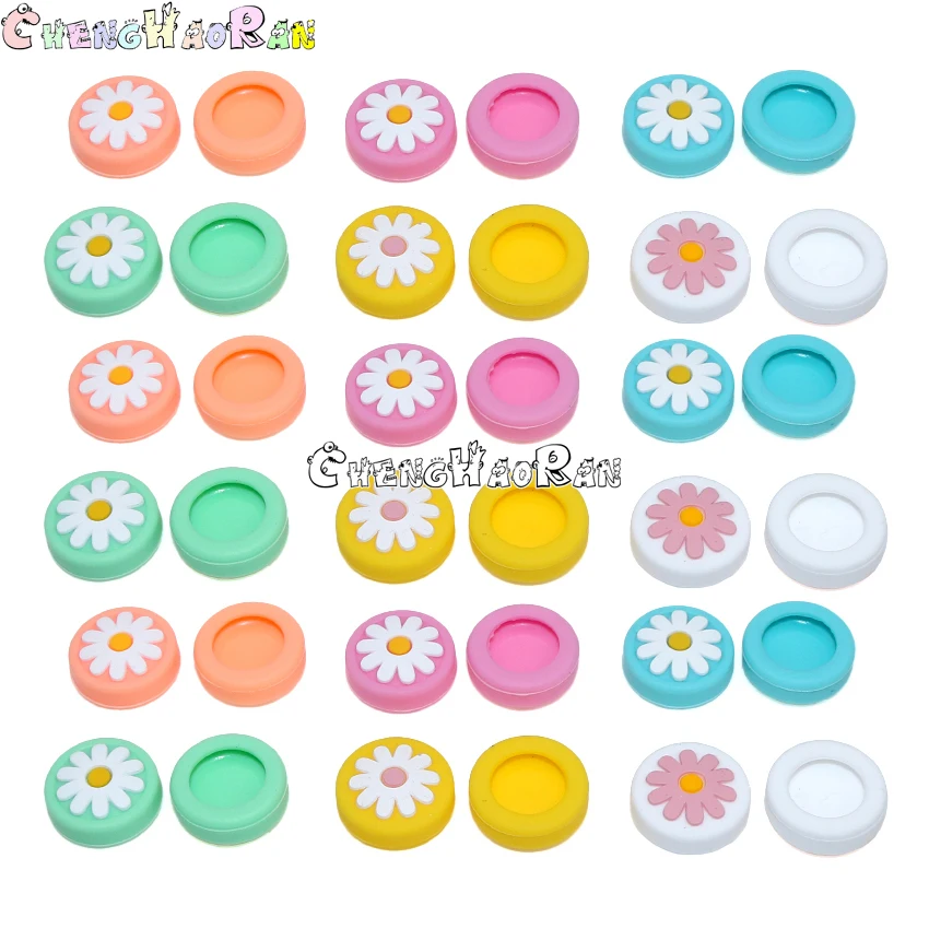 Empuñadura de pulgar con forma de Margarita para controlador de interruptor, cubierta de palanca de pulgar, tapas de Joystick para controlador Joycon, 4 Uds. - imagen 4