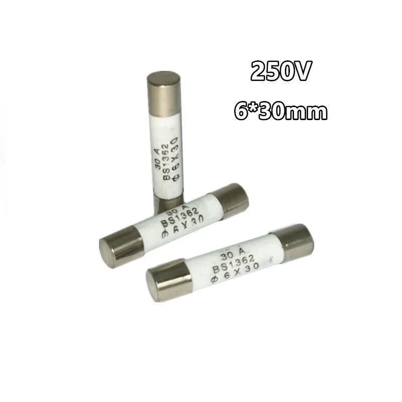 Kit Fusibles Cerámica 250V 6x30mm - 14 Valores 0.5A a 30A