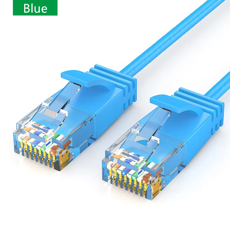 Cable de Internet RJ45 Cat6, Cable Ethernet RJ45 UTP, Cable de conexión de red Cat6a, corto de 0,5 m Cable Lan, 1m, 2m, 3m, 5m, negro, blanco, azul - imagen 3