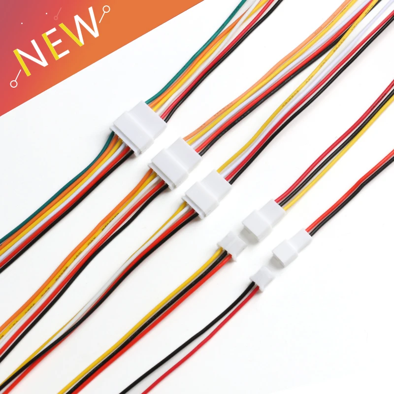 10 pares Mini Micro JST PH 2,0 2P 3P 4P 5P 6PIN conector macho hembra con Cables de 200mm