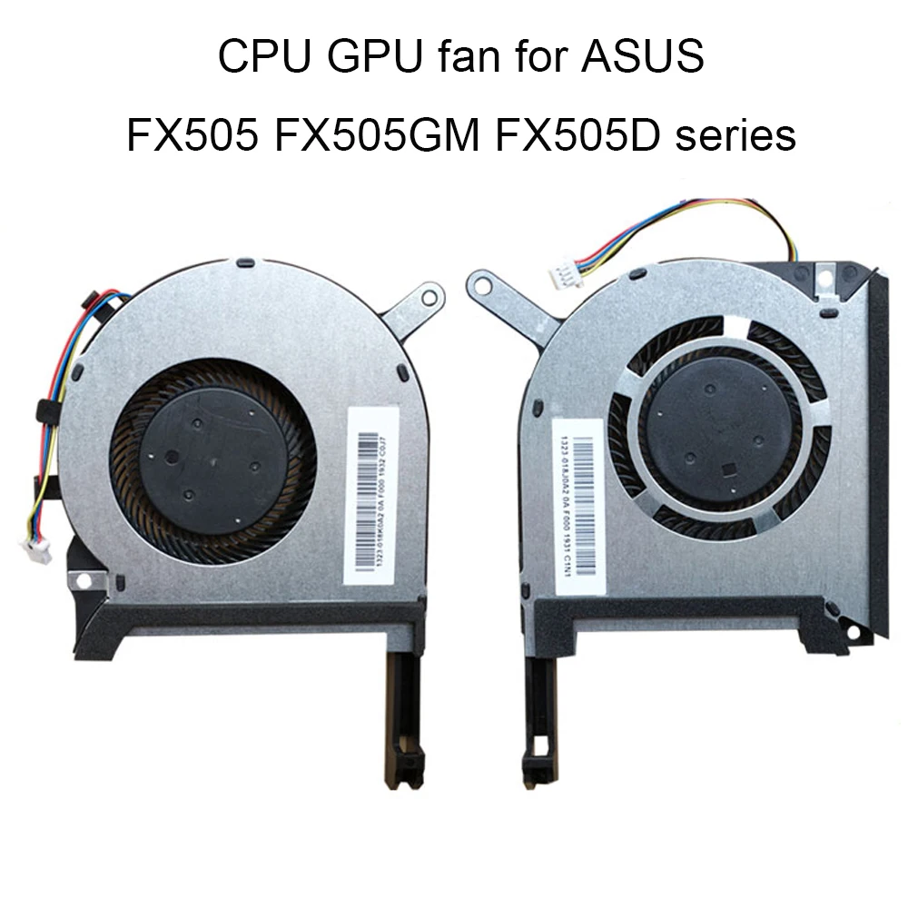 Ventiladores de refrigeración GPU para CPU de ordenador portátil para ASUS Rog Strix FX505 FX505G FX505GE FX505D TUF ventiladores enfriadores de ordenador para videojuegos 13NR00S0M11111 2011 - imagen 2