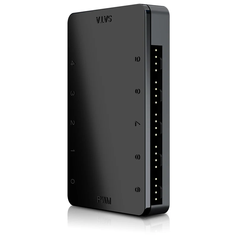 Cooler Master-conectores de alimentación SATA de 1 a 10 juegos, Hub de puerto, Cable de entrada PWM de 500mm, caja de refrigeración de CPU convencional - imagen 3