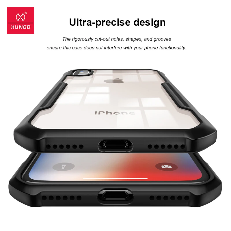 para Funda iPhone XR, funda de Airbag XUNDD, para funda de iPhone XR, funda protectora a prueba de golpes transparente ajustada anticaída para teléfono - imagen 5