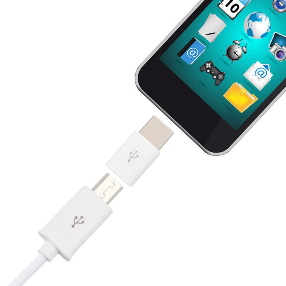 5 uds adaptador Micro USB a USB C adaptador de teléfono móvil conector Microusb para adaptador de teléfono móvil USB TypeC - imagen 3
