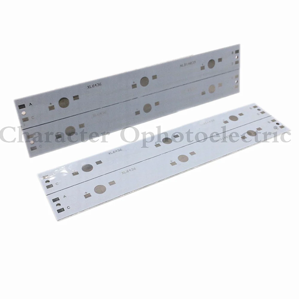 10 placas de circuito PCB de aluminio de 140 mm x 16 mm para LED de 3 x 1 w, 3 w, 5 w en serie - imagen 2