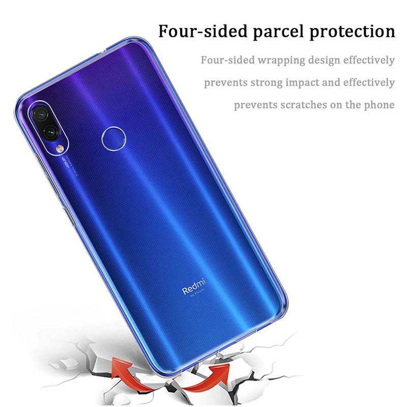 Fundas de teléfono de silicona TPU para Xiaomi Redmi Y3 contraportada ultrafina transparente 360 protectora RedmiY3 versión India Airbag - imagen 4