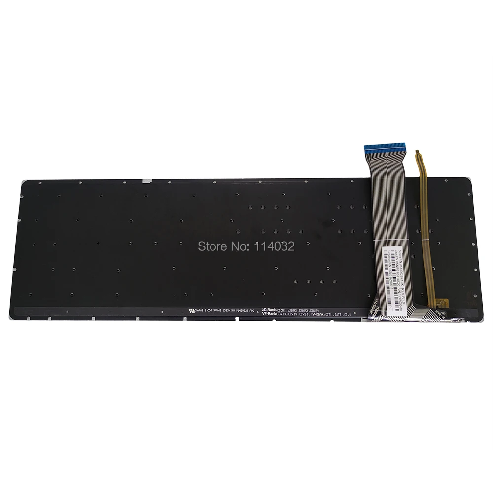 Teclados de repuesto GL552 teclado retroiluminado para ASUS ROG GL552 GL752 UK PO portugués negro 0KN0 RZ1UK11 0KNB0 662GPO00 nuevo - imagen 3