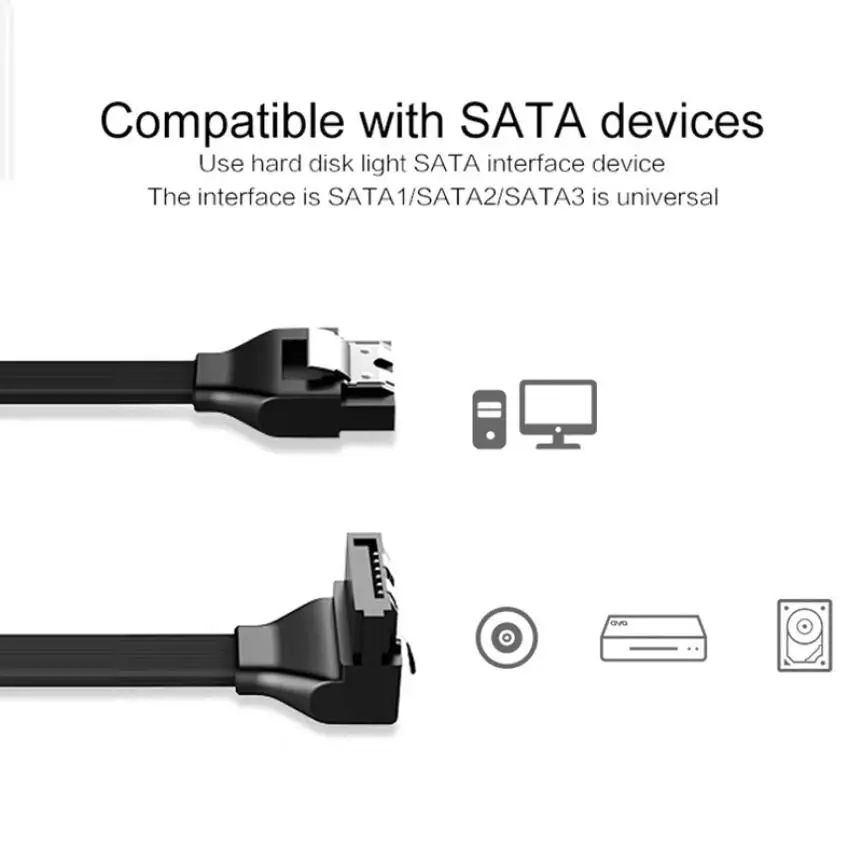 Cable SATA 3,0 a disco duro SSD HDD Sata III, adaptador de Cable de datos de 8 pines 6 GB/s, doble canal, Cable de transmisión de señal estable - imagen 3
