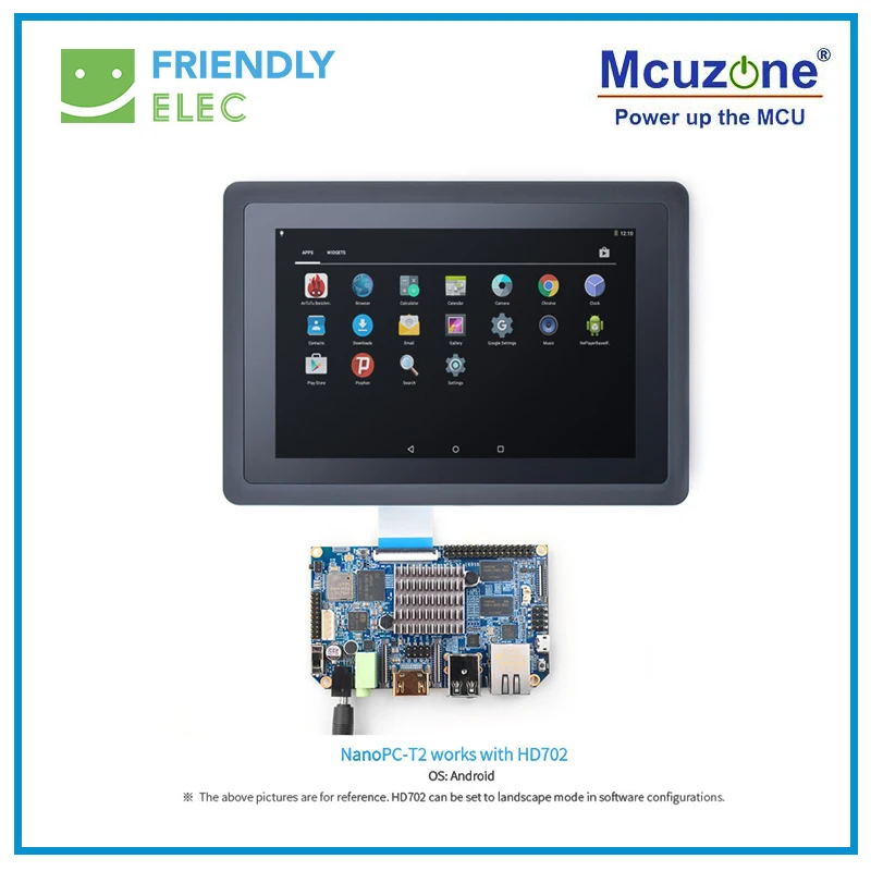 HD702, pantalla táctil capacitiva LCD de 7 pulgadas 800x1280, compatible con T2/T3/smart4418/6818/Tiny4412 - imagen 5