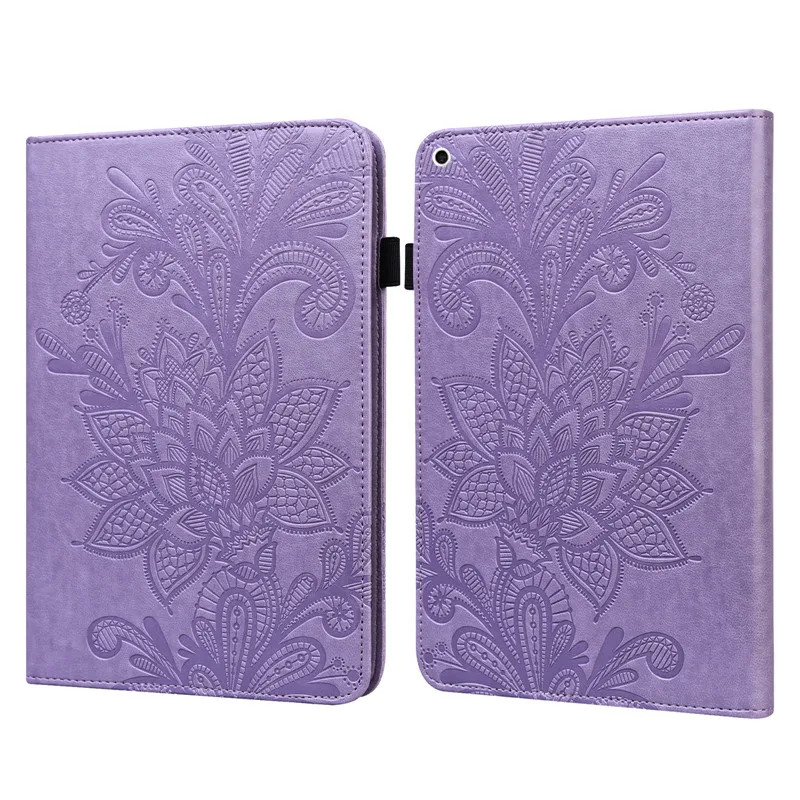 Funda de cuero con relieve de flores para iPad, cubierta para iPad de 6. ª, 7. ª y 9. ª generación, 9,7, 10,2, 10, 9, 8, 7, 6, 5, Air 1, 2 - imagen 2