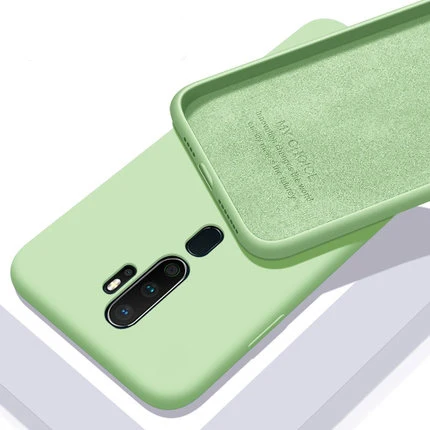 Para OPPO A9 2020 funda de silicona líquida suave piel delgada cómoda funda protectora trasera para oppo a5 2020 OPPO A11X shell