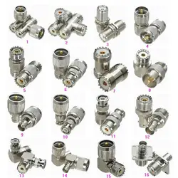 Adaptador UHF PL259 a BNC Macho/Hembra - Conector Coaxial