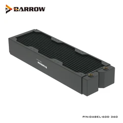 Barrow Triple 3x120mm Radiador de cobre 60/360 mm espesor para PC
