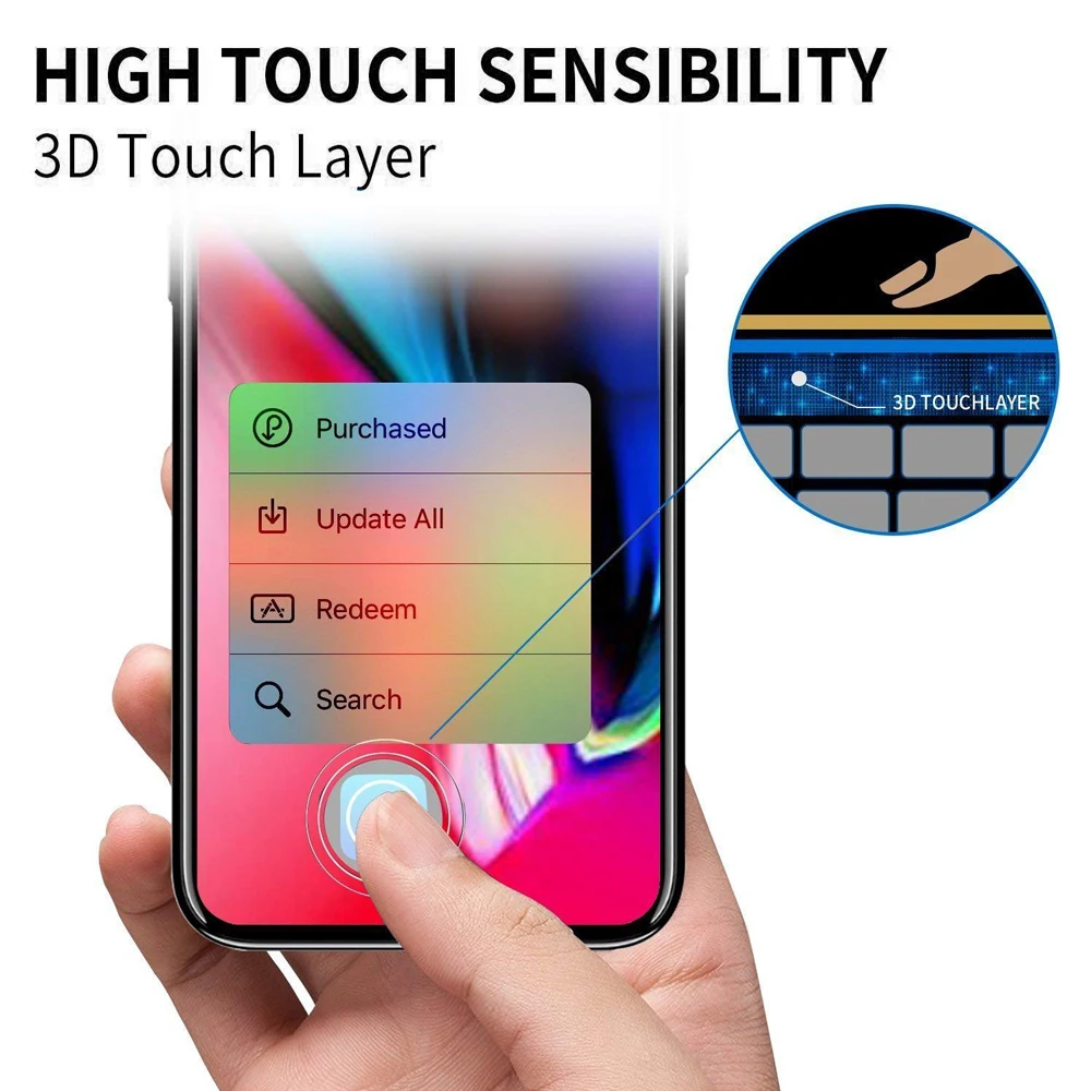 Vidrio templado transparente 9H para iPhone 15 14 Plus 13 12 mini 11 Pro X XS Max XR, película protectora de pantalla, 3 piezas - imagen 5