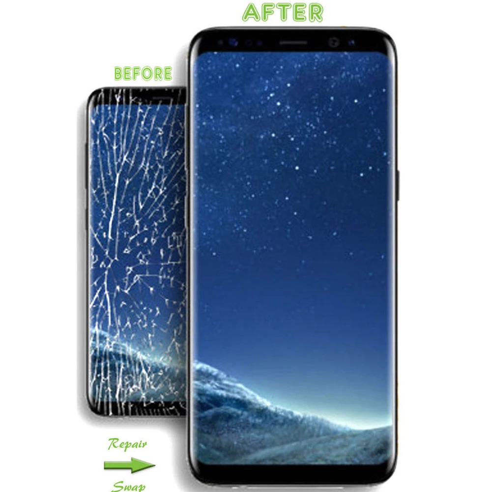 Kit de reparación de pantalla de vidrio frontal con herramienta para Galaxy S8 SM G950F G950 Kit de reparación de vidrio de repuesto con pegamento - imagen 3