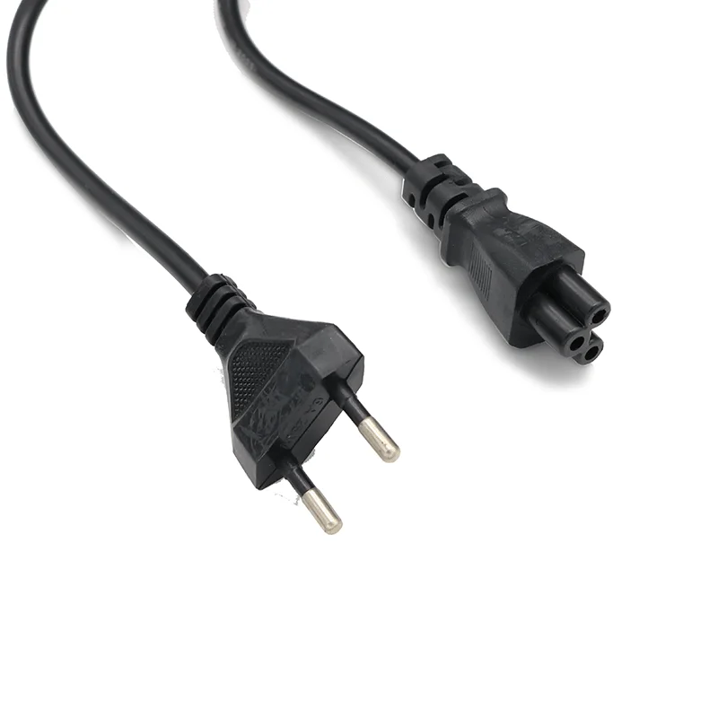 Cable adaptador de corriente Universal para cargador de ordenador portátil, enchufe europeo de 1M para ordenador portátil, fuente de alimentación, Monitor y TV, enchufe de seguridad tipo F