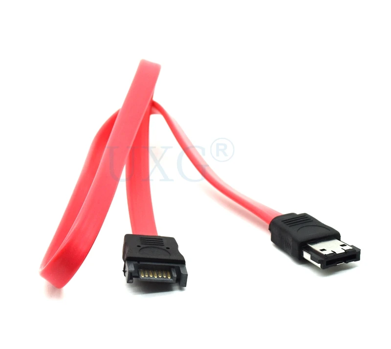 PS3 Disco duro SATA 7P macho a esata ESATA 7P Cable de extensión extensor hembra 40 cm - imagen 4