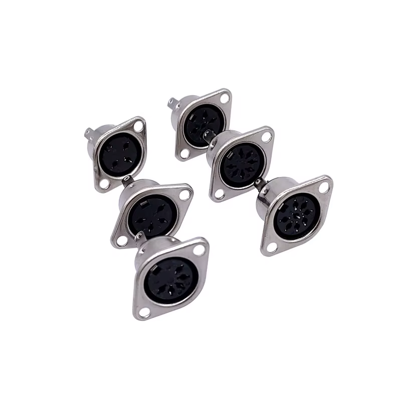 Conector Mini DIN 3-8 Pines Hembra Cable MIDI - imagen 3