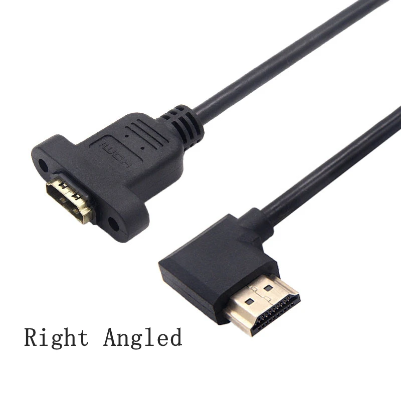 Cable HDMI Extensión Ángulo 90° Panel Macho-Hembra - imagen 2