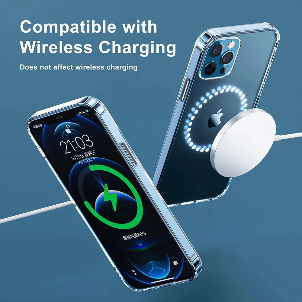 Funda transparente trasera dura acrílica de cristal de parachoques de lujo para iPhone 14 13 11 12 15 16 Pro MAX XR XSMax XS X SE 7 8 Plus - imagen 5