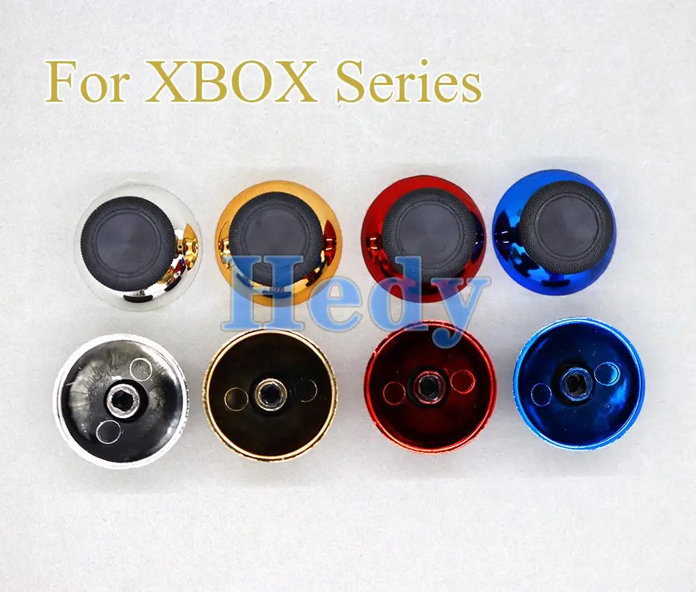 50 Uds. Chrome para Microsoft XBoxOne Series X S controlador 3D palos de pulgar analógicos agarre tapa de Joystick reemplazo de cubierta de palancas